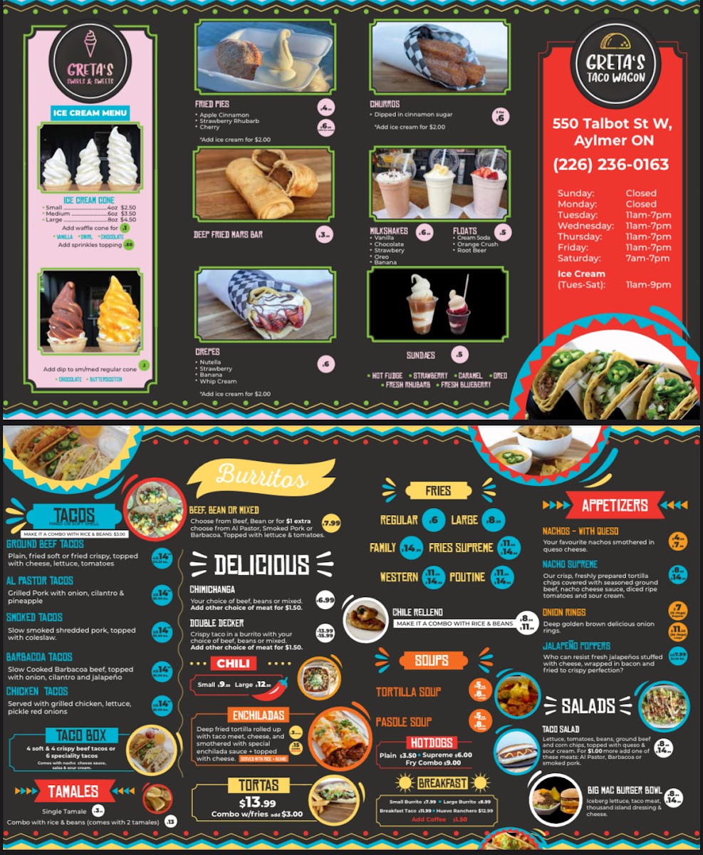 Menu Greta’S Taco Wagon-1